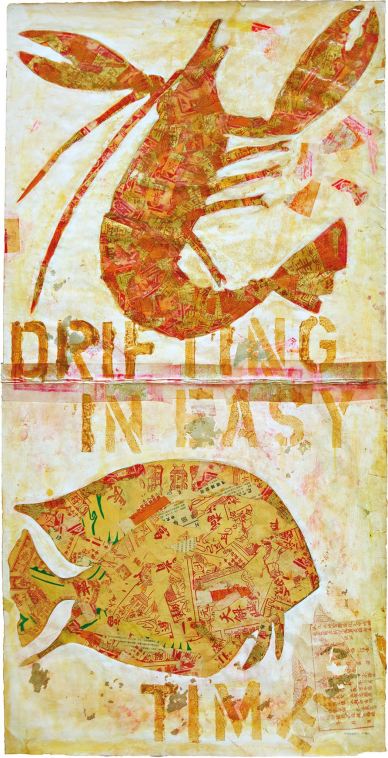 Drifting in easy time, 2002. 52.75"x26" (cm. 134x66.5)
