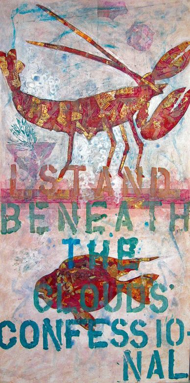 I stand beneath, 2002. 52.75"x26" (cm. 134x66.5)
